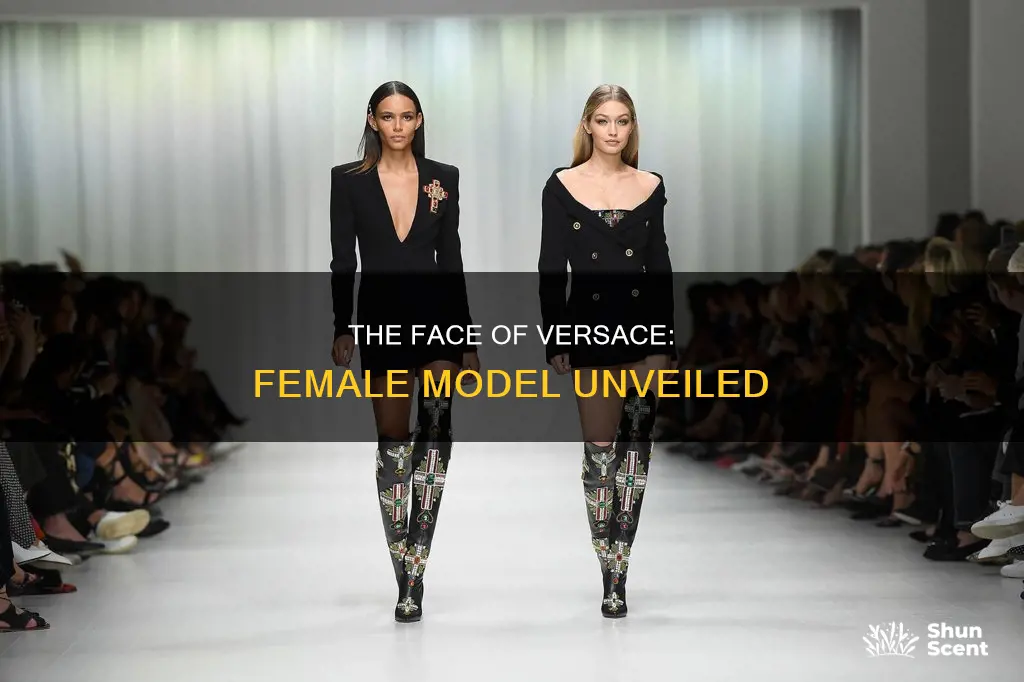 who is the female versace cologne model