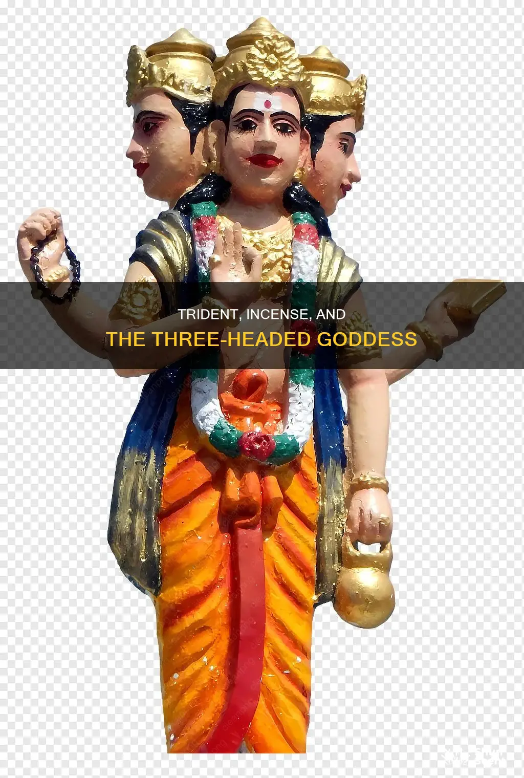 who is three headed indian goddess trident incense