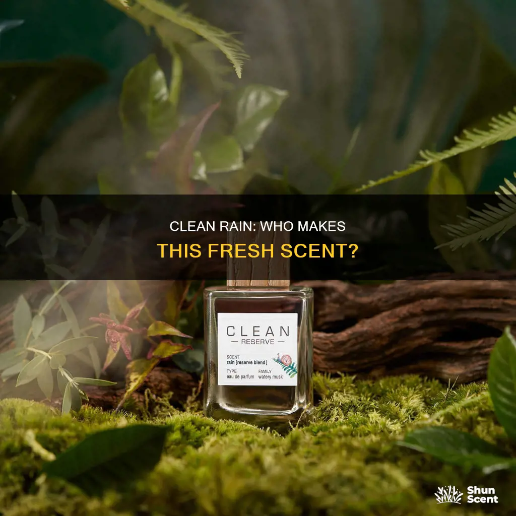 who makes clean rain perfume