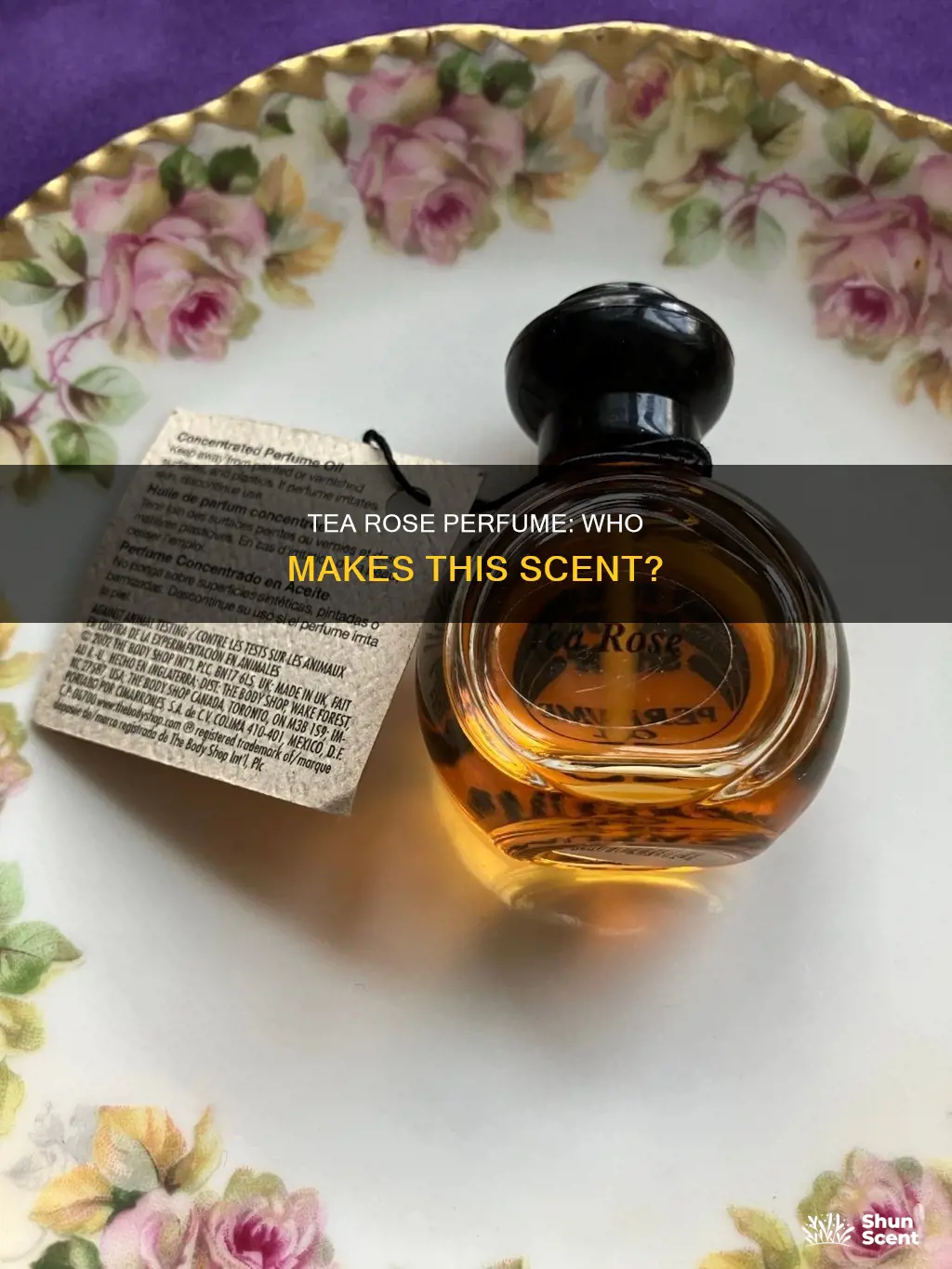 who makes tea rose perfume