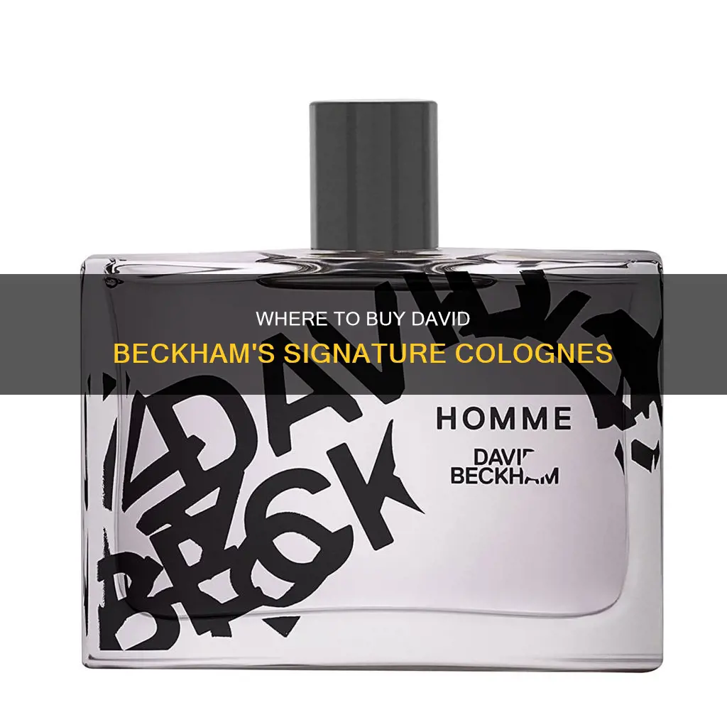 who sells david beckham cologne