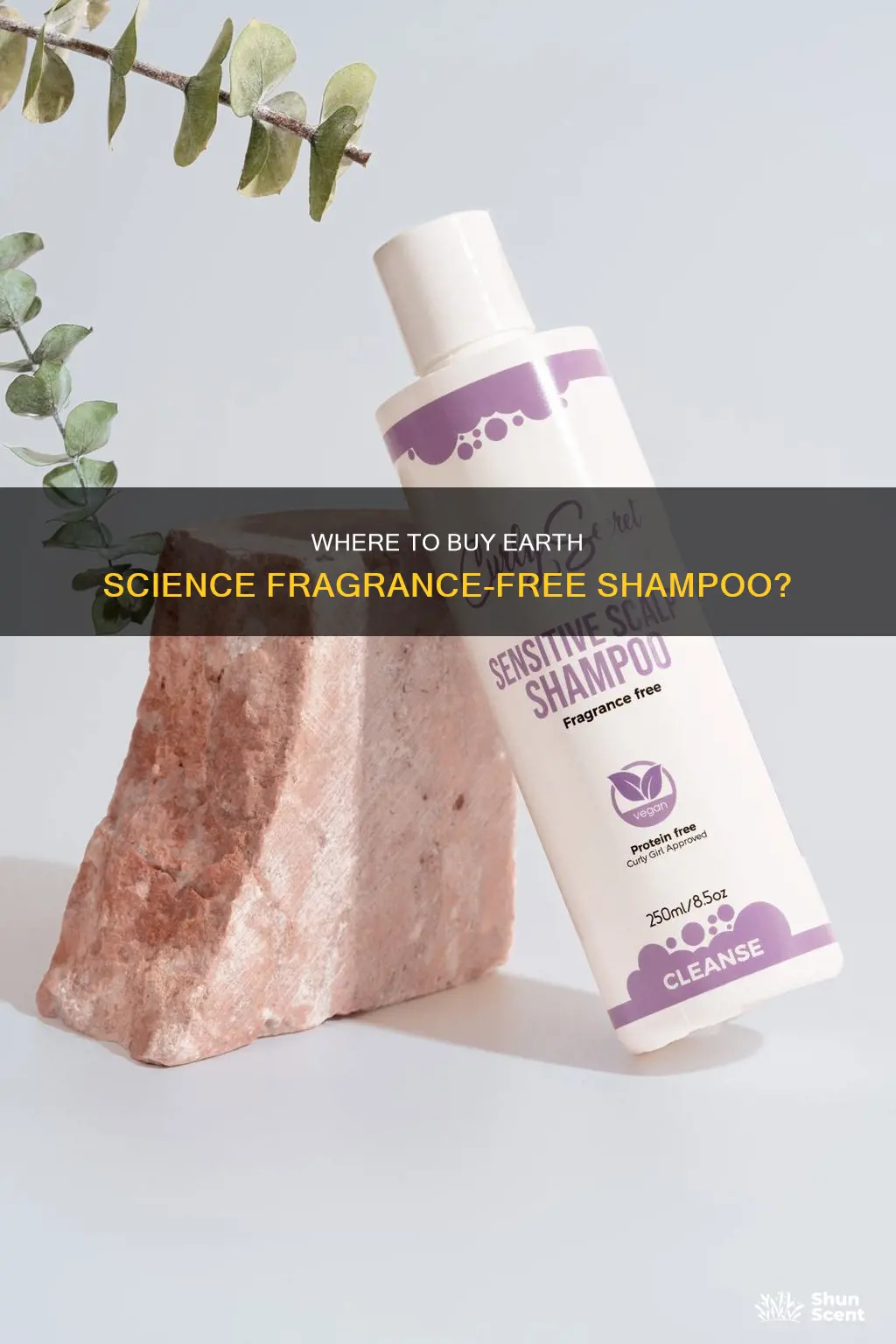 who sells earth science fragrance free shampoo