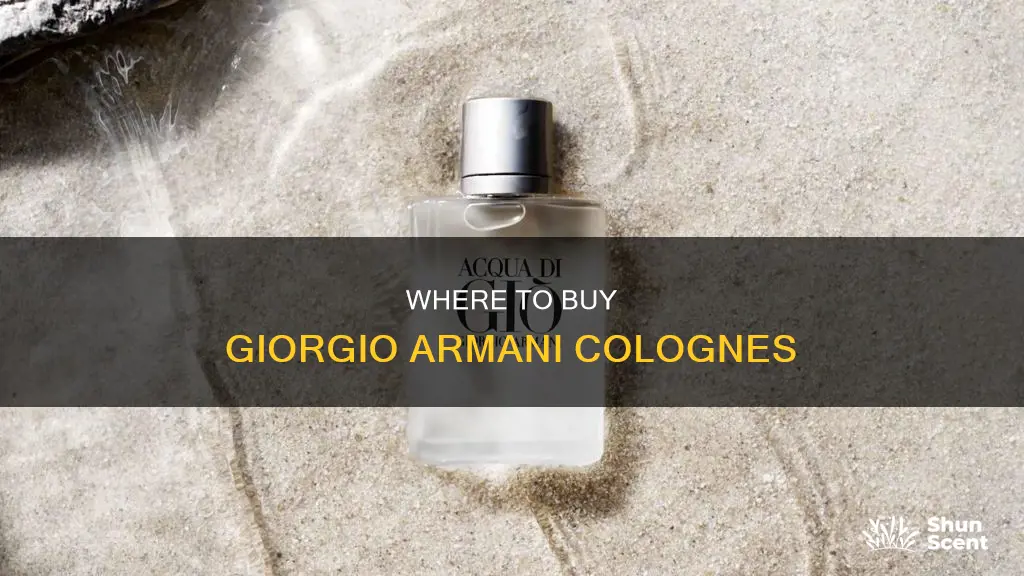 who sells giorgio armani cologne