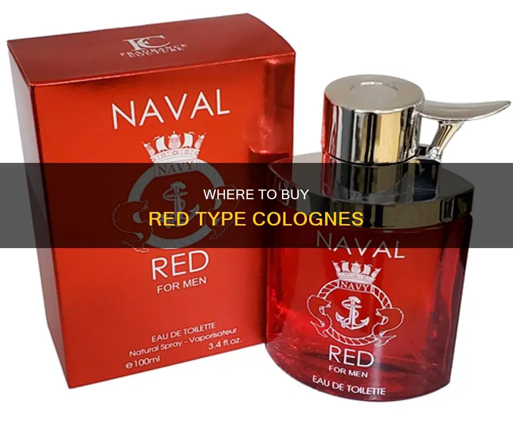 who sells red type cologne