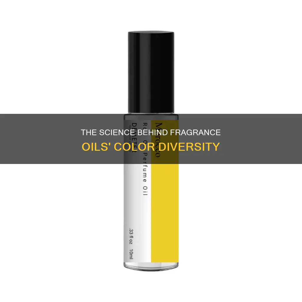 why are fragrance oils different colors