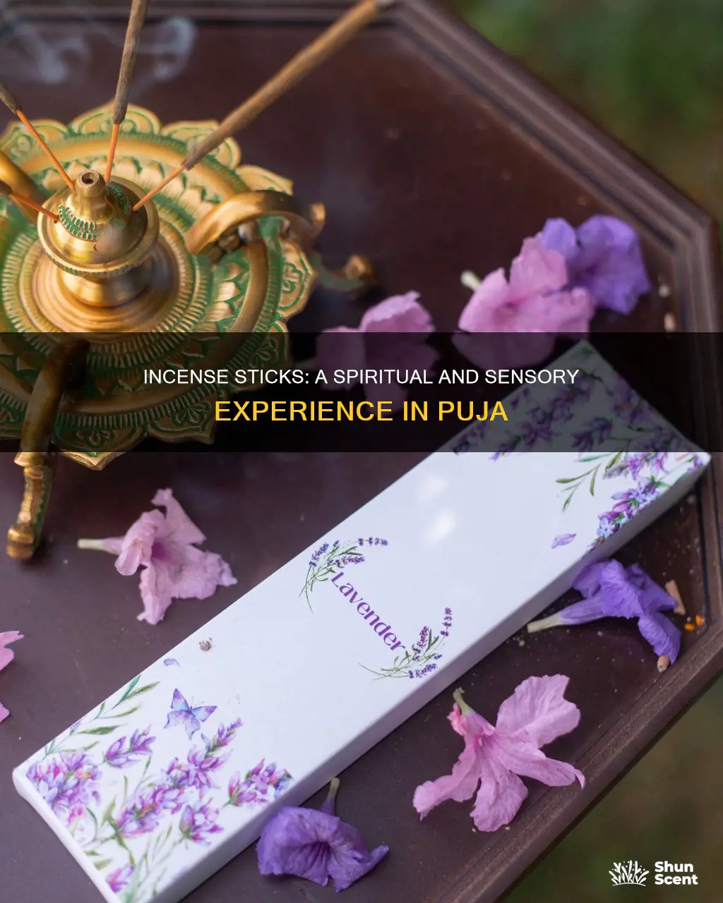 why are incense sticks used in puja