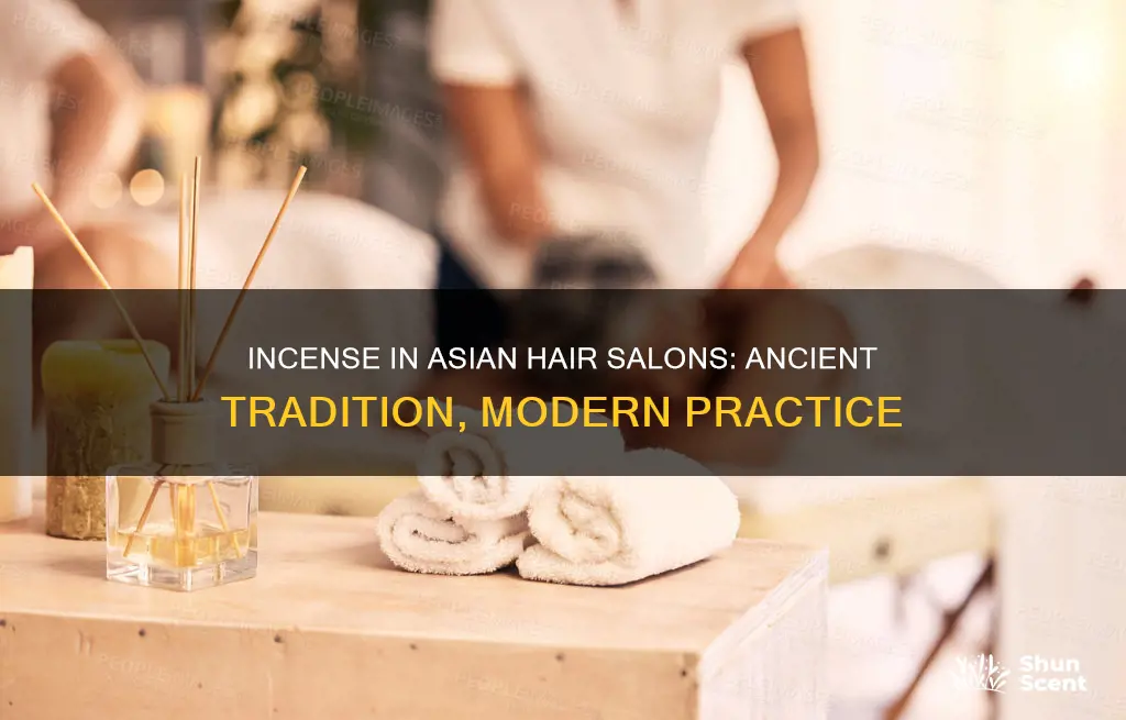 why asians burn incense in their hair salons