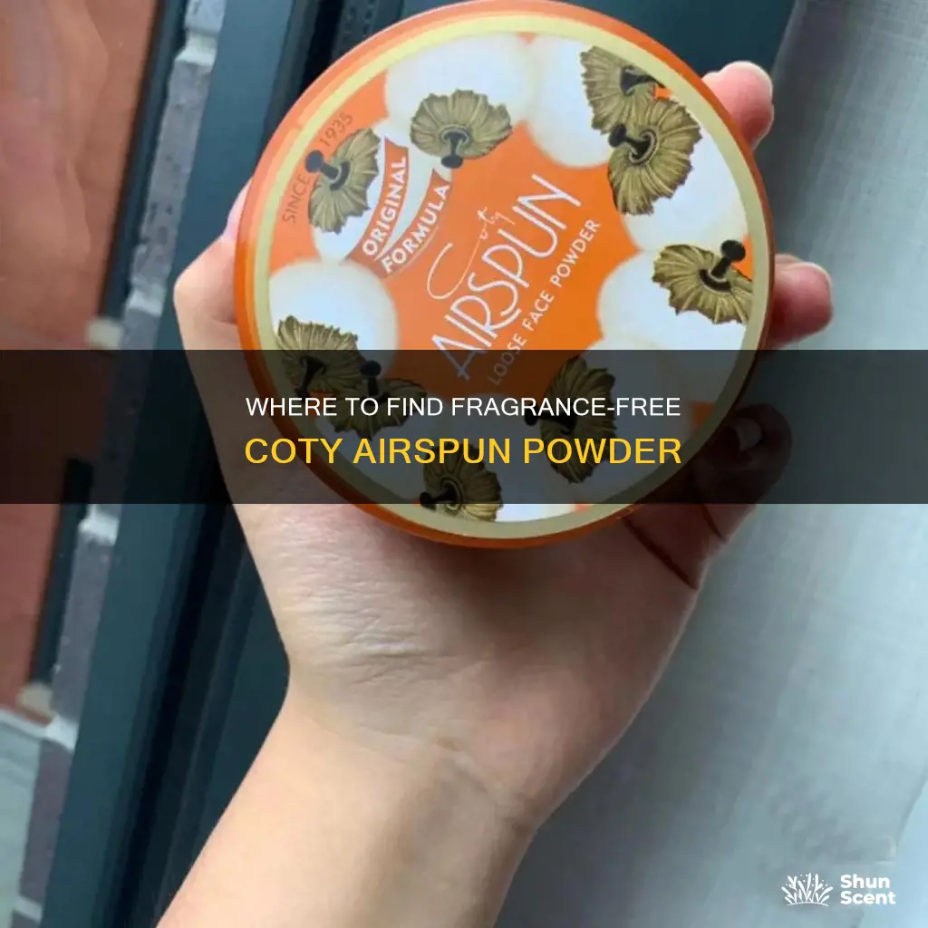 why cant i find the fragrance free coty airspun