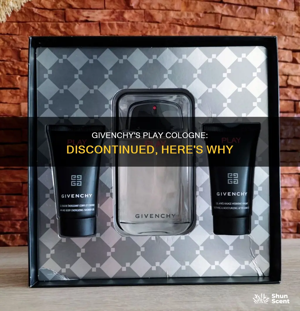 why did givenchy discontinue its play cologne