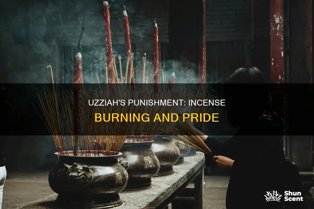 why did uzziah get punished for burning incense