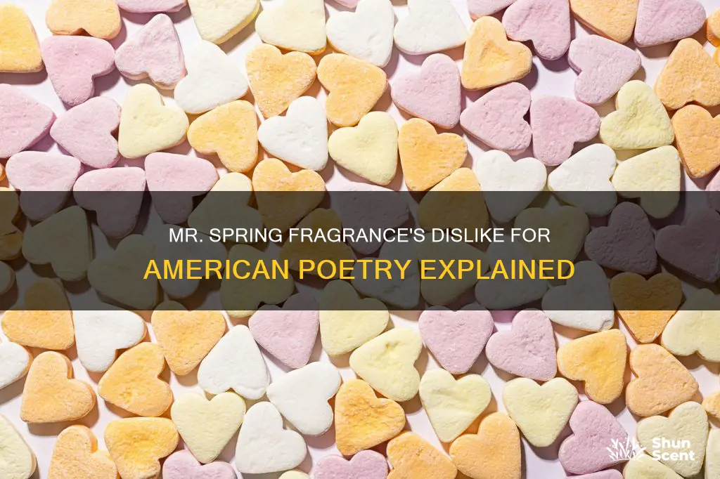 why does mr spring fragrance detest american poetry