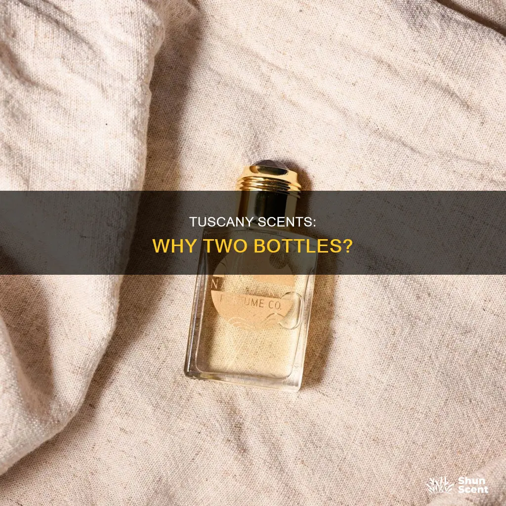 why does tuscany perfume come in two different bottles