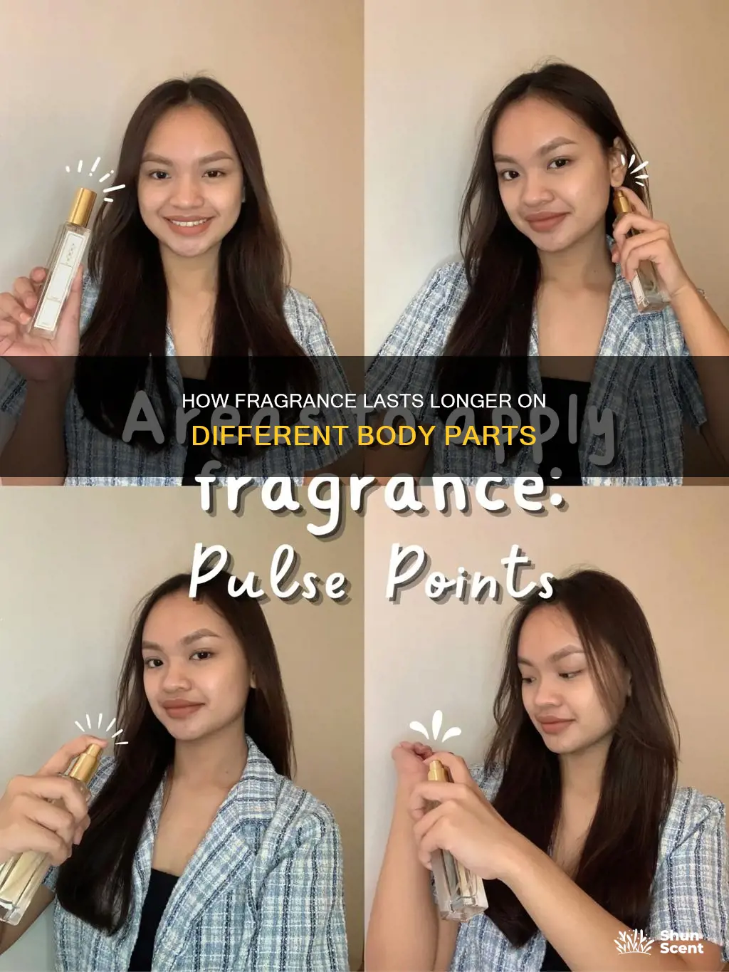 why fragrance last longer on different body parts