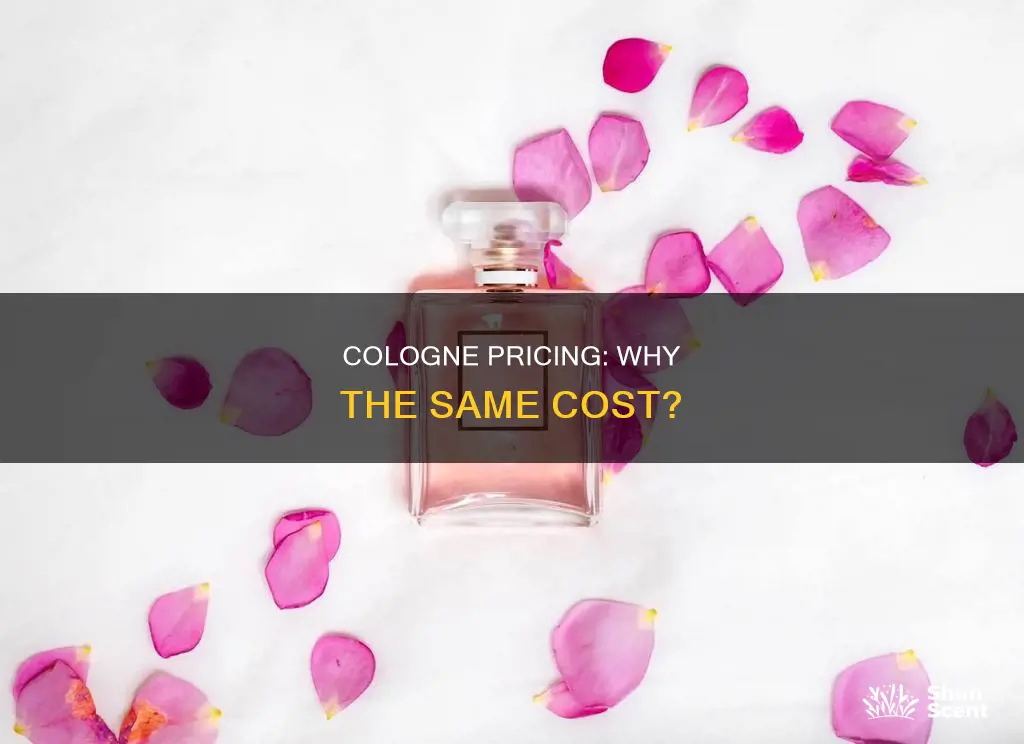 why is cologne the same price