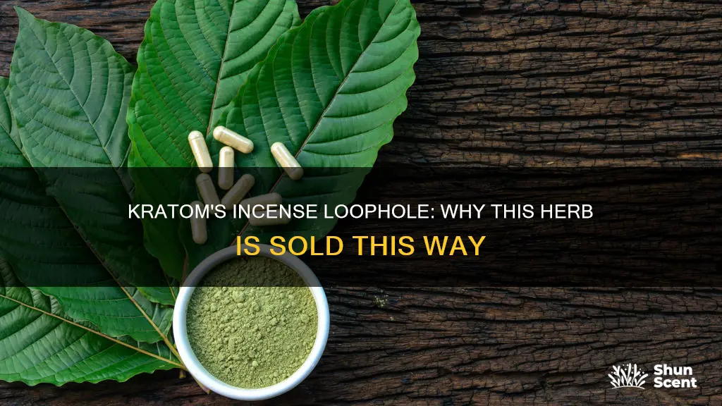 why is kratom sold as incense