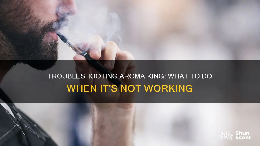 why is my aroma king not working