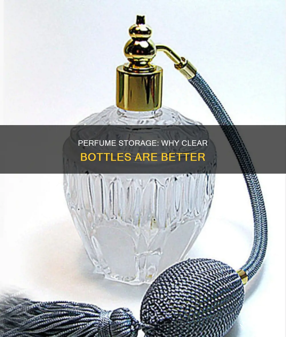 why store bought perfume is not stored in dark bottles