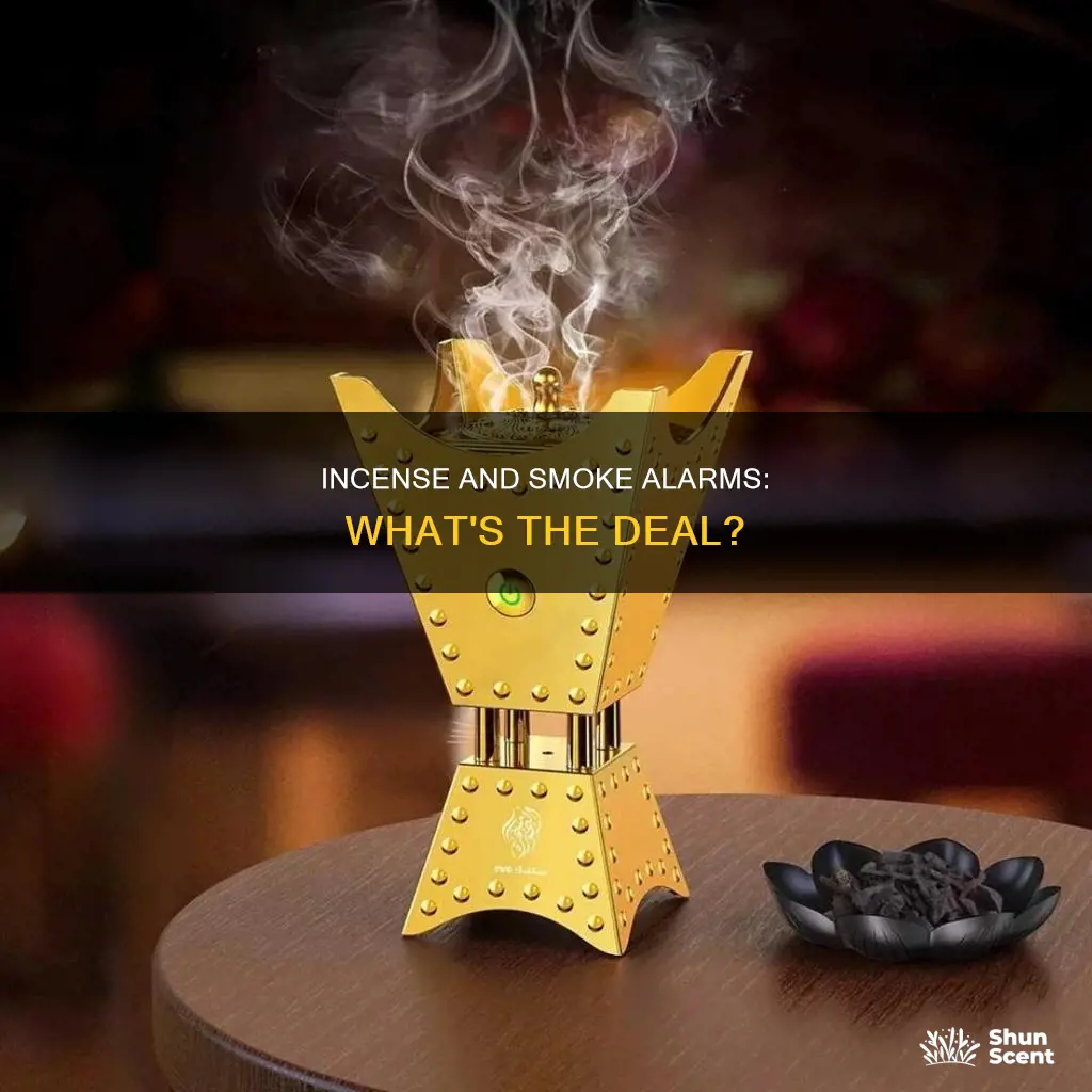will an incense holder set off a smoke alarm