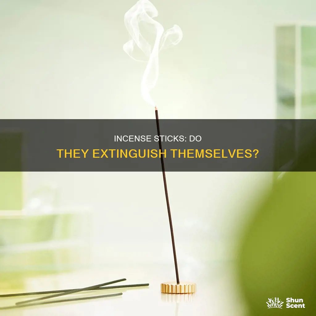 will an incense stick go out in it