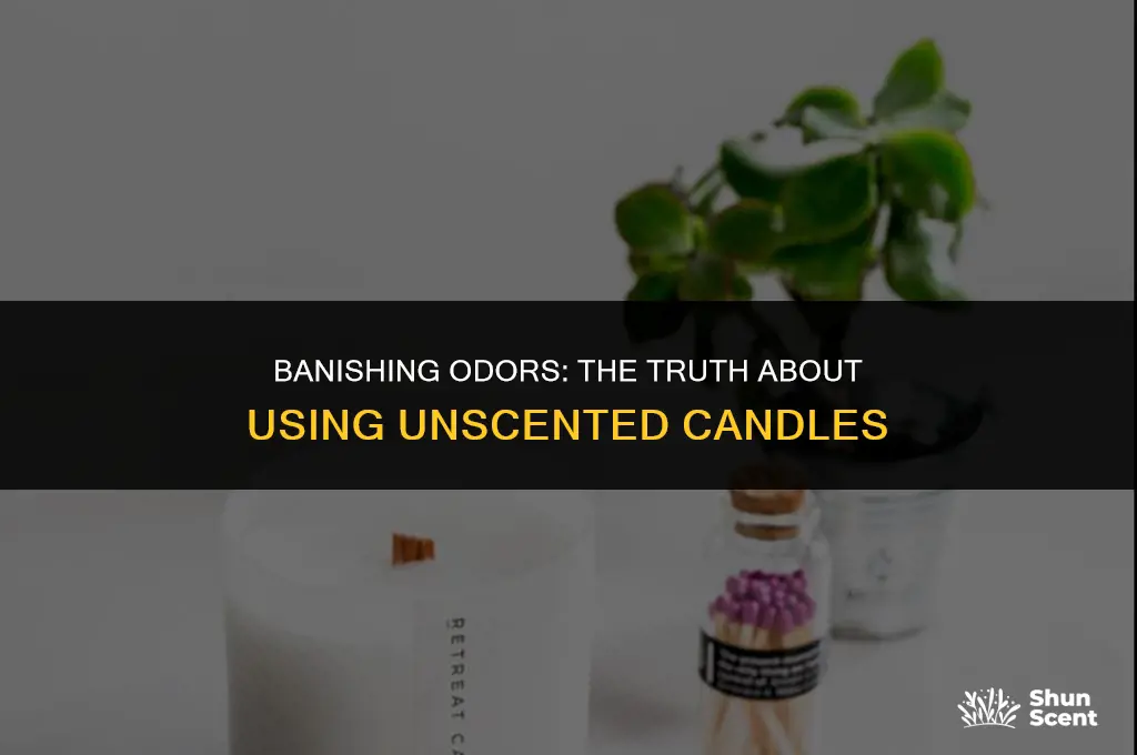 will burning an unscented candle get rid of odors