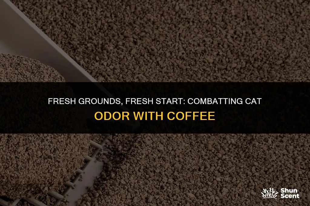 will coffee grounds get rid of cat odor