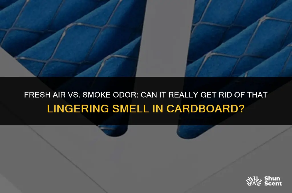will fresh air get the smoke odor out of cardboard