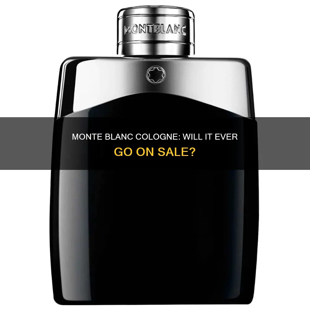 will monte blanc cologne go on sale