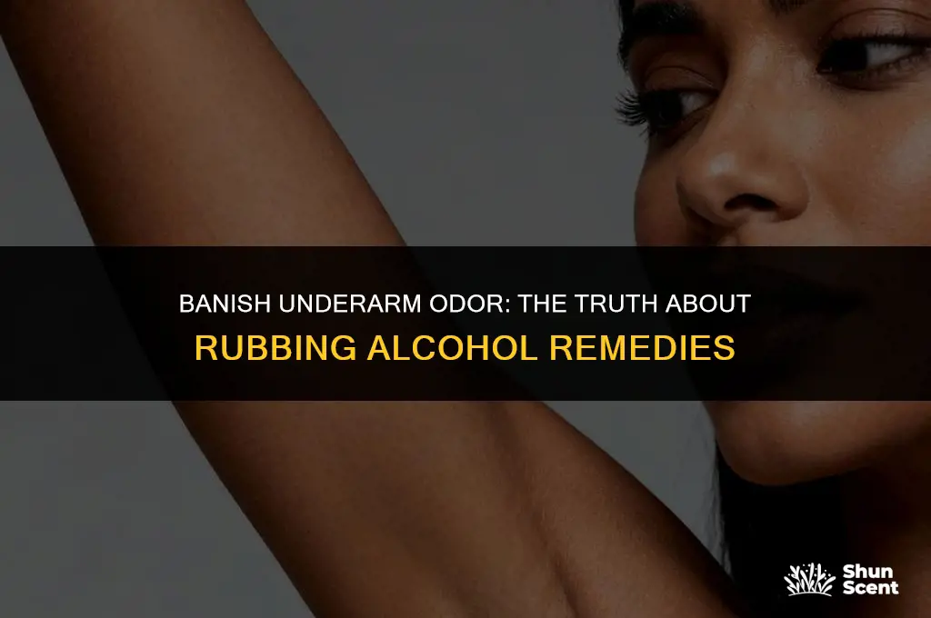 will rubbing alcohol get rid of underarm odor